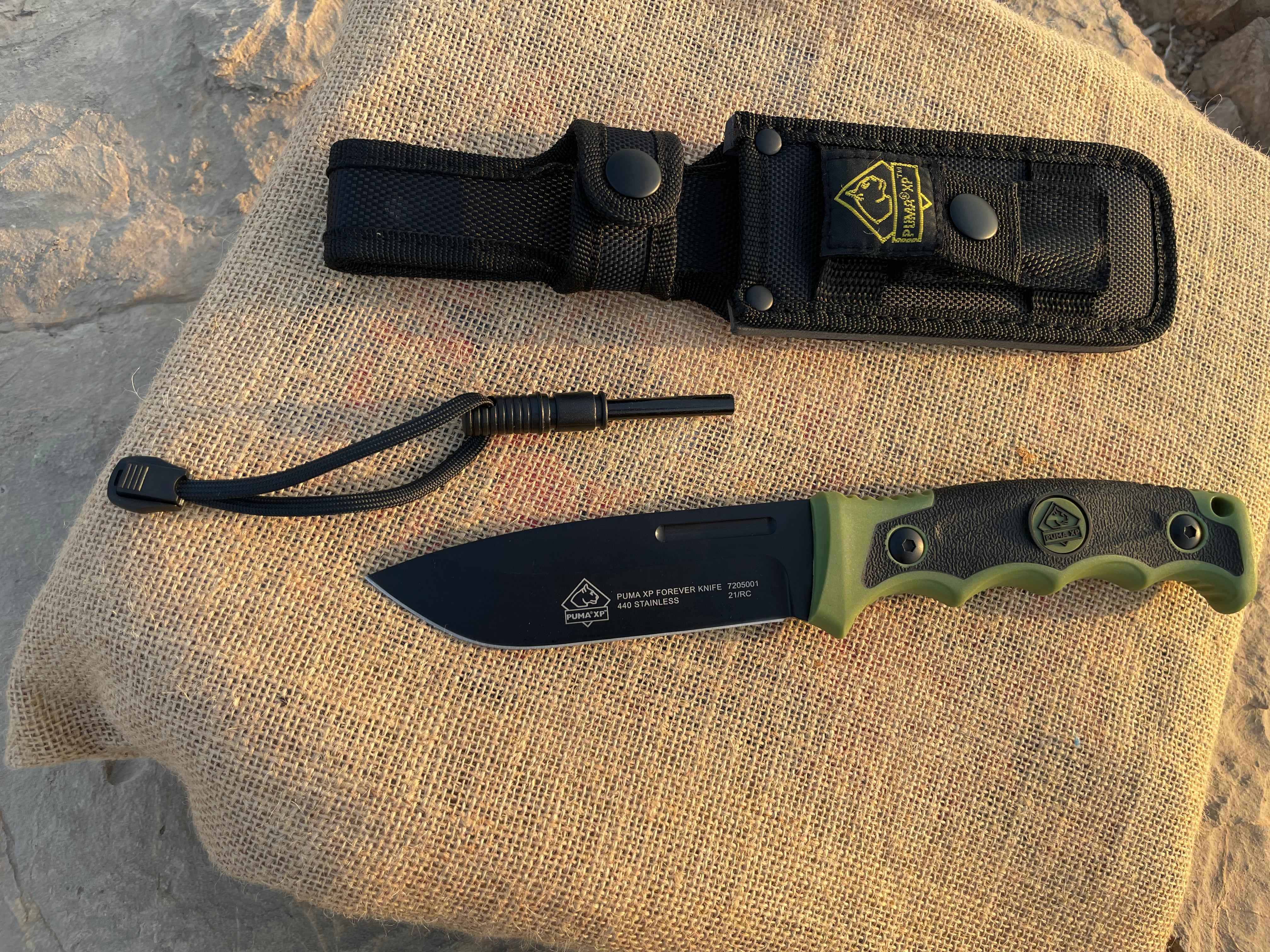 XP Forever Survival Knife With Fire Starter