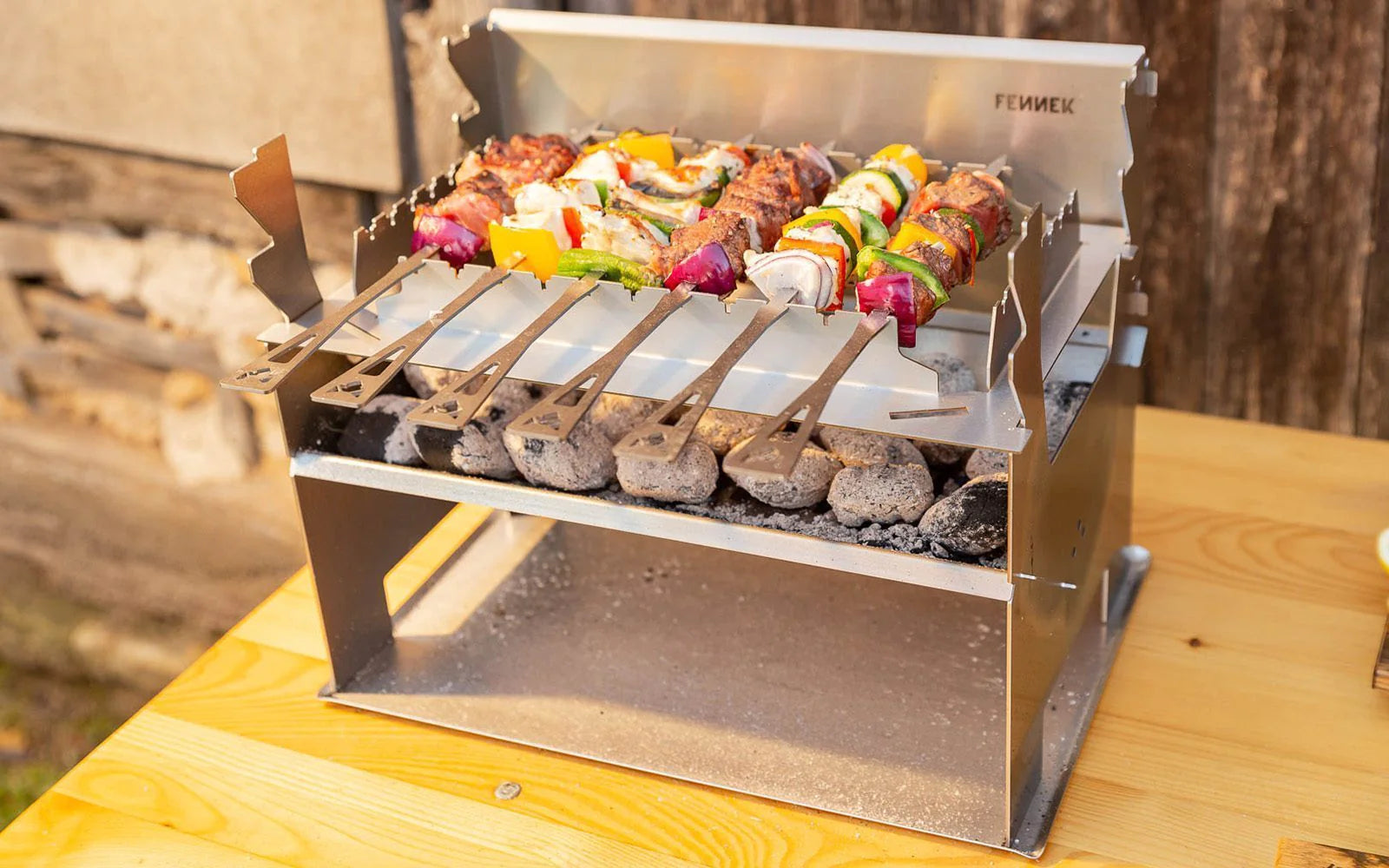 Skewer And Skewers Holder