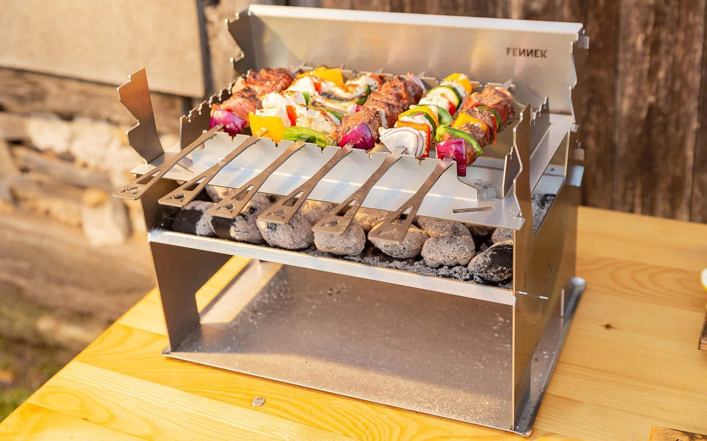 Skewer And Skewers Holder